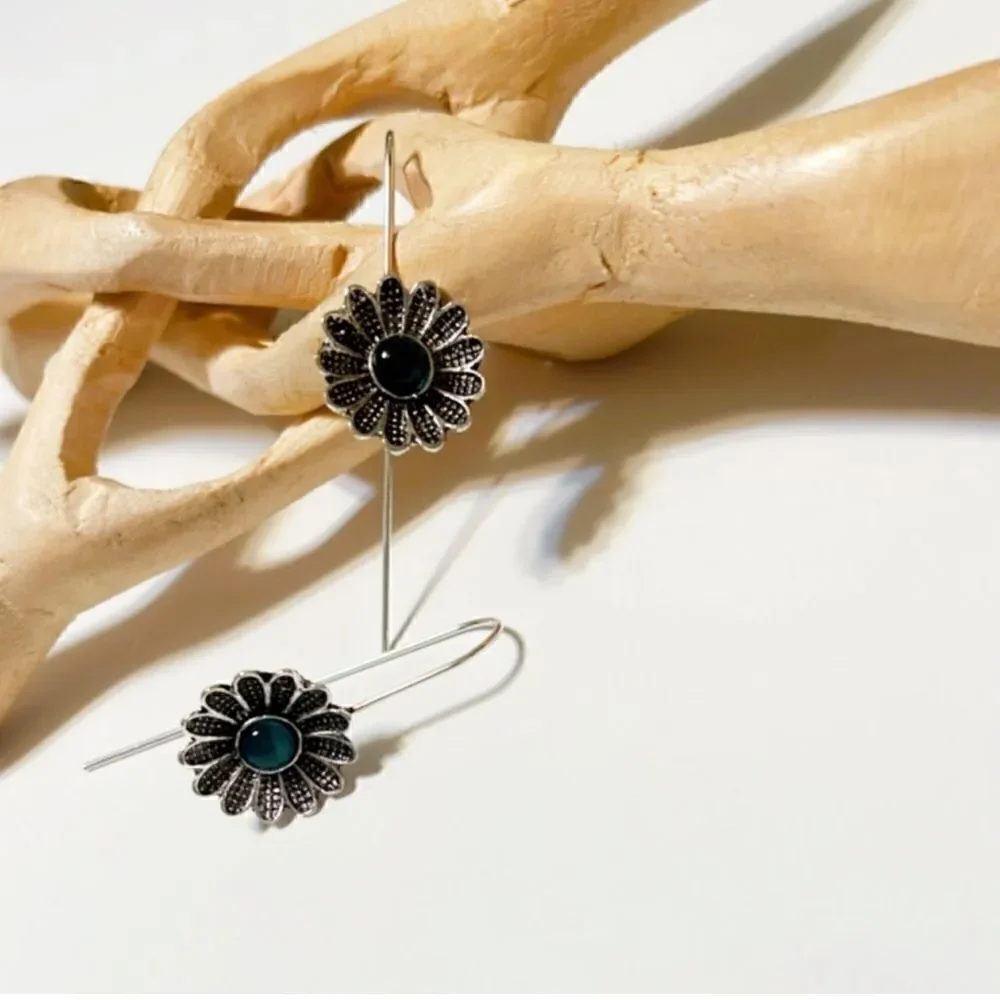 Flower statement earrings #165 - Picture 3 of 9